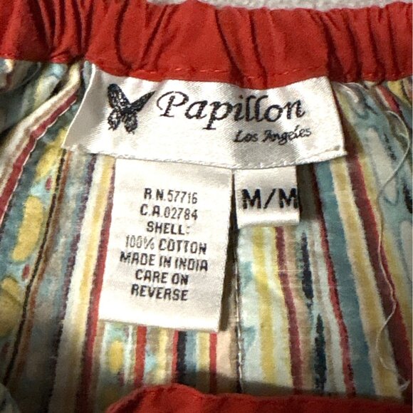 Vtg Papillon Los Angeles M Multicolor Boho Maxi Skirt With Mirror Embellishments - Picture 3 of 6